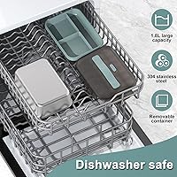 Vista 7 de Lonchera eléctrica con calentador de alimentos, 60/80/100 W, para adultos, para automóvil, camión, 12 V/24 V/110 V/220 V, caja de almuerzo portátil