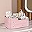 MIUOPUR Makeup Organizer for Vanity, Large Capacity Desk Organizer with Drawers for Cosmetics, Lipsticks, Jewelry, Nail Care, Skincare, Ideal for Bedroom and Bathroom Countertops - Large Pink