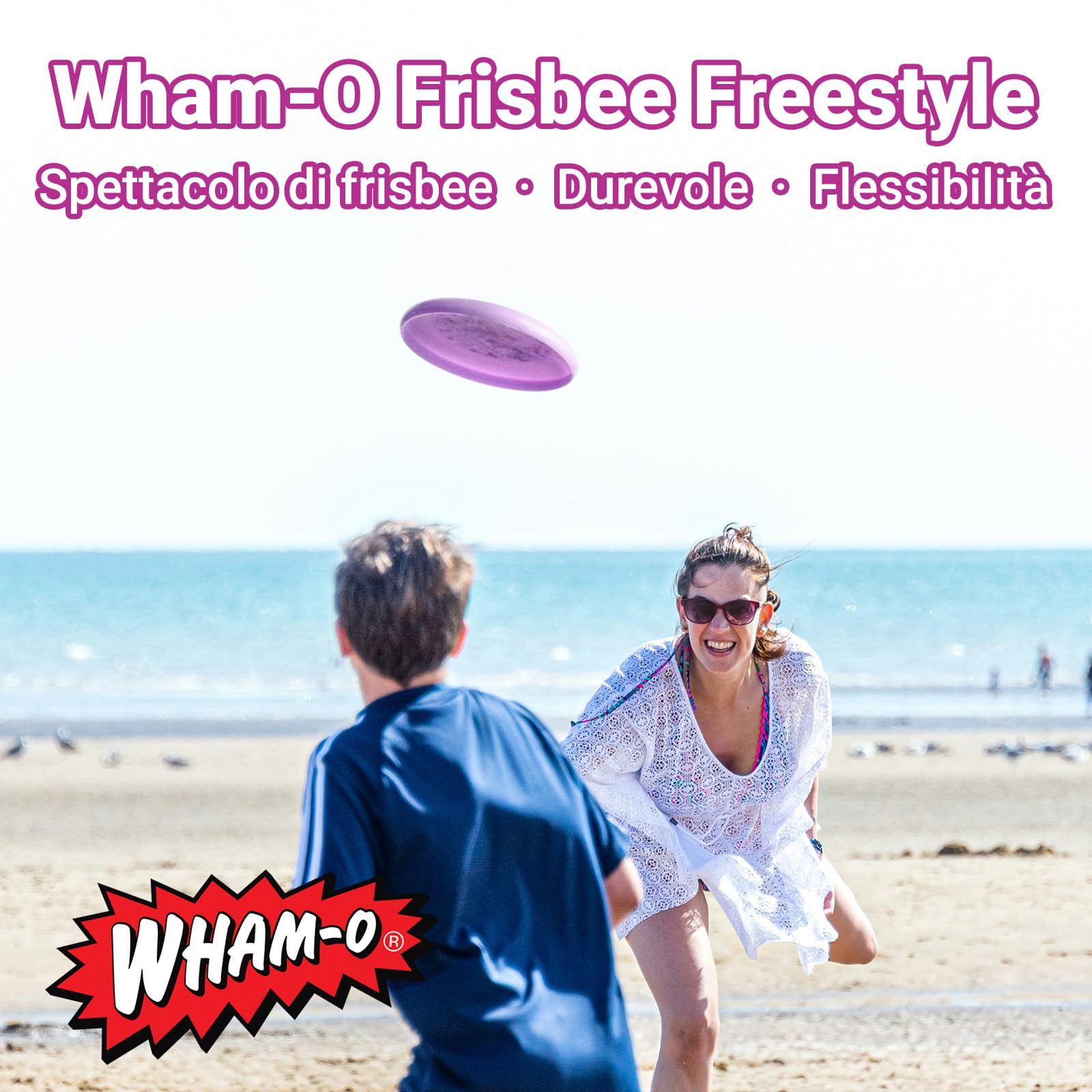 Wham-O Frisbee Freestyle Disc 160g 26,67cm PE Resistente e Flessibile per Spiaggia all'aperto