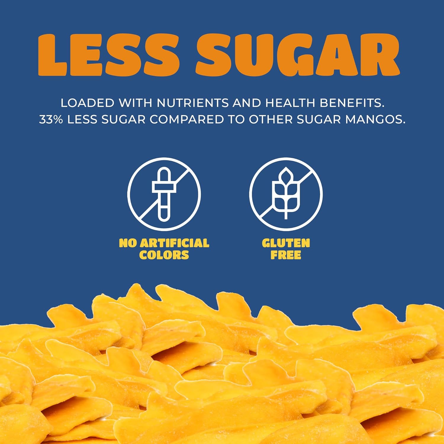 Dried Mango Slices - Delicious Texture Soft & Juicy Low Sugar Added Dried Mango - Naturally Ripened Mangos Dried Fruits - Gluten Free Dry Mangoes Natural Source of Vitamin C, Fiber, 16 oz (16 Single Pack) - Image 4