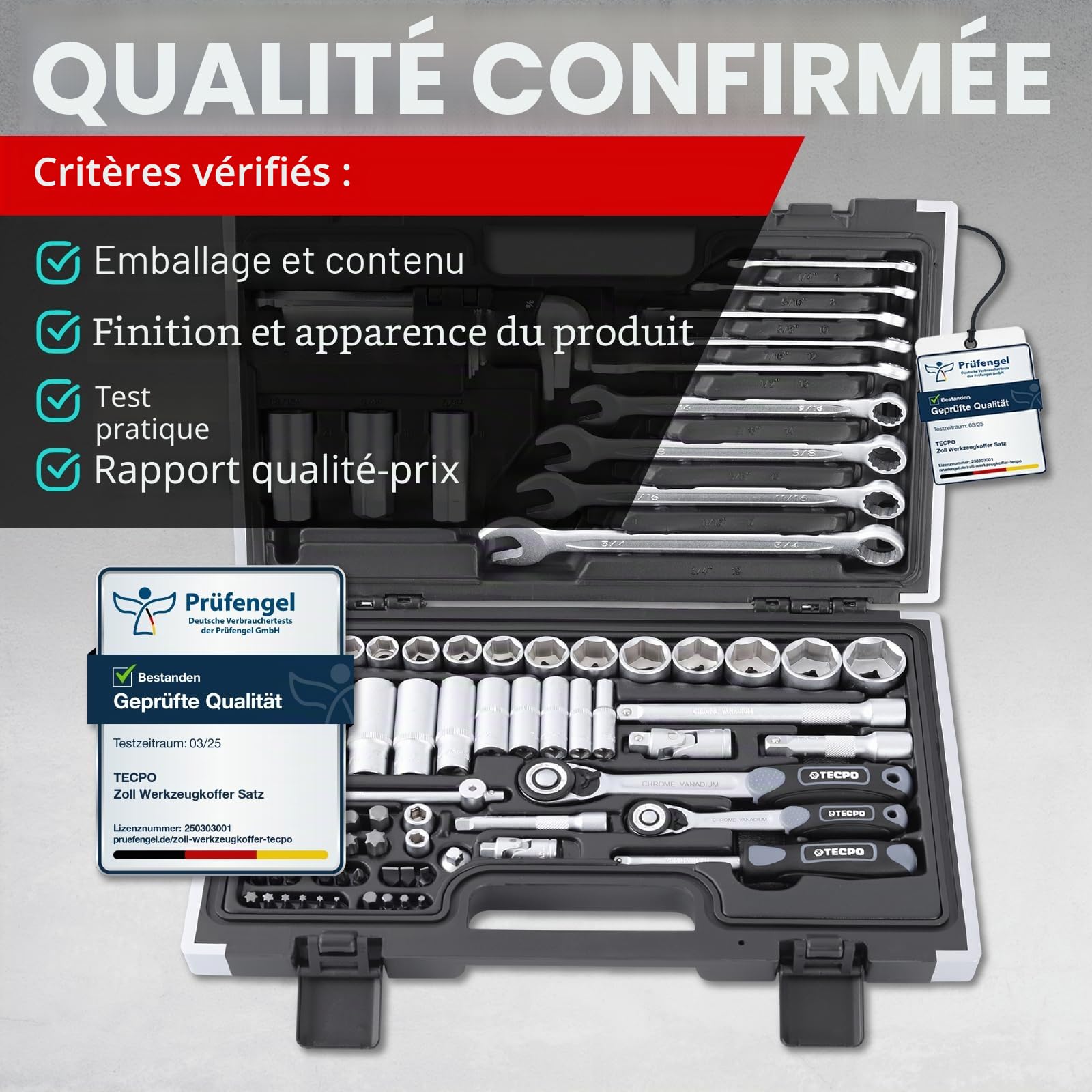 TECPO 300383 Kit d'outils et de clés à cliquet Harley