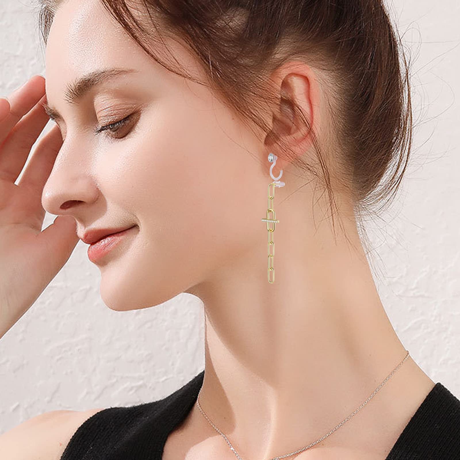 Beaupretty 1 Paire De Boucles D'oreilles à Clip Pour Femme