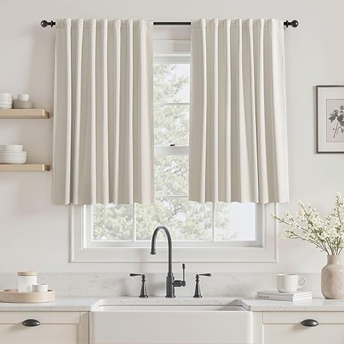 Miniatura 65 de UHITECH - Cortinas de 108 pulgadas de largo para ventana de sala de estar, cortinas opacas para dormitorio, juego de 2 paneles, azul, modernas, de