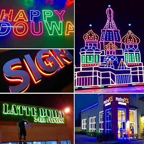 Miniatura 5 de 200 luces LED superbrillantes de 12 V, 1,44 W, 3 módulos de luces LED 5050 SMD RGB que cambian de color 100 pies, lámpara de luz impermeable para el