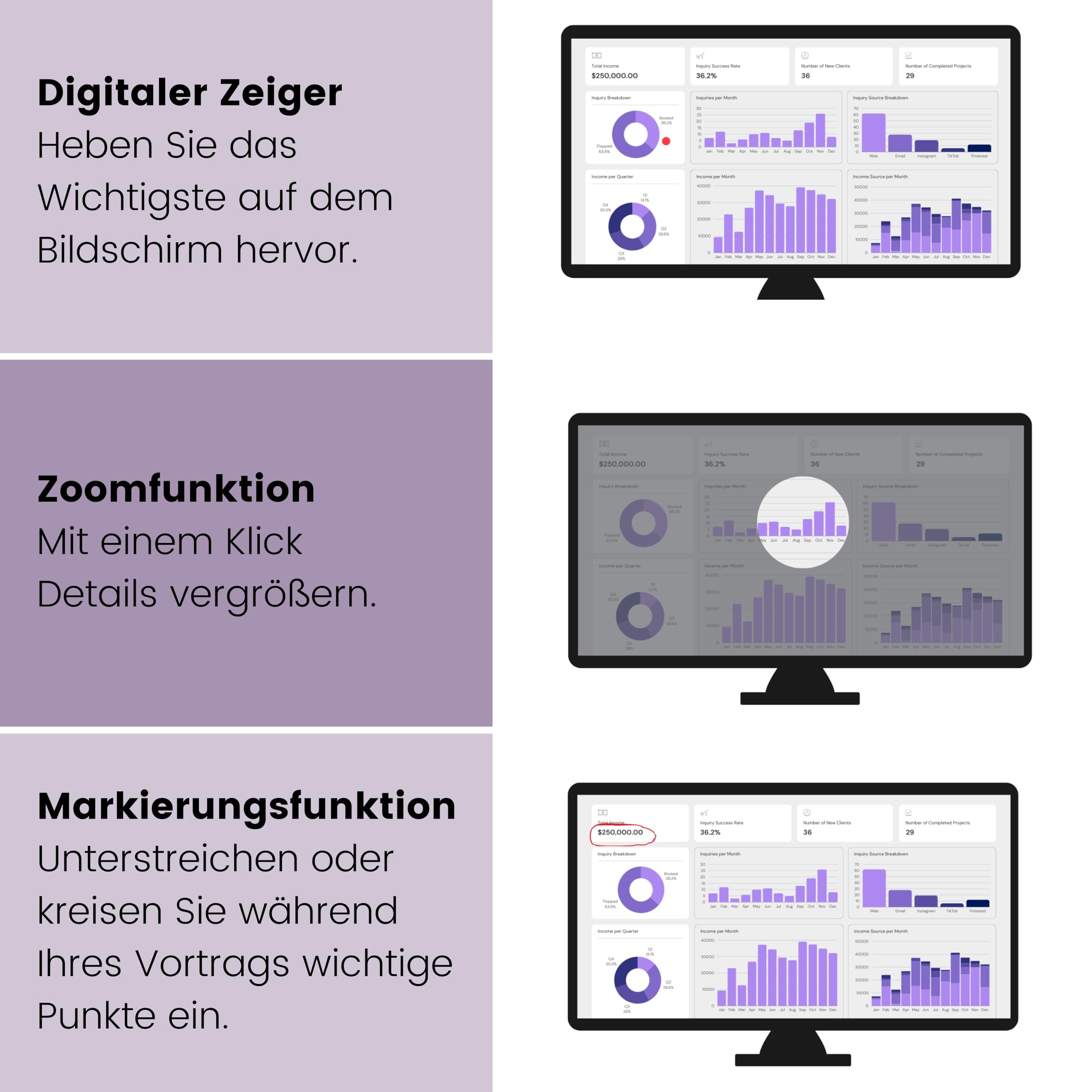 Marmitek WPR 400 - Präsentationsklicker mit digitalem Pointer Air Mouse