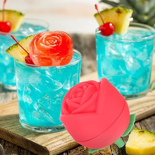 Miniatura 9 de Zerodeko Moldes de hielo para Molde De Para Chocolate Rose Ice Cube Moldes Tuile Silicona Big Ice Cube Maker Gummy Mold Ice Cubes Ice Maker