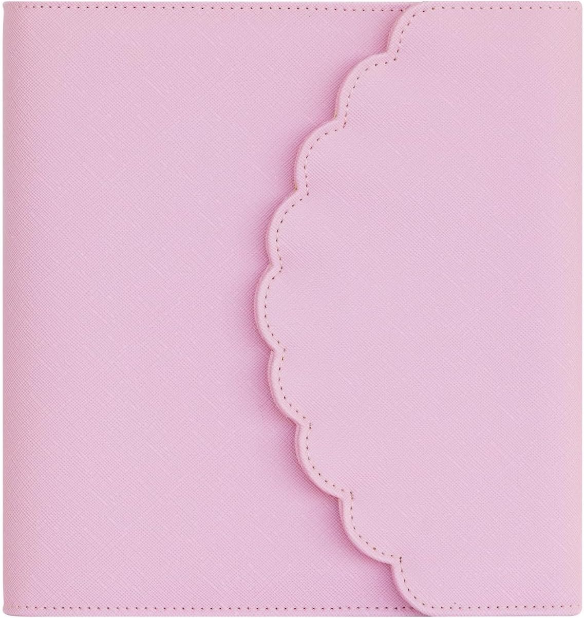 FranklinCovey - Luisa Ring-Bound Binder for FranklinCovey Planners | Simulated Leather - Snap Binder (Classic, Pink Lavender)