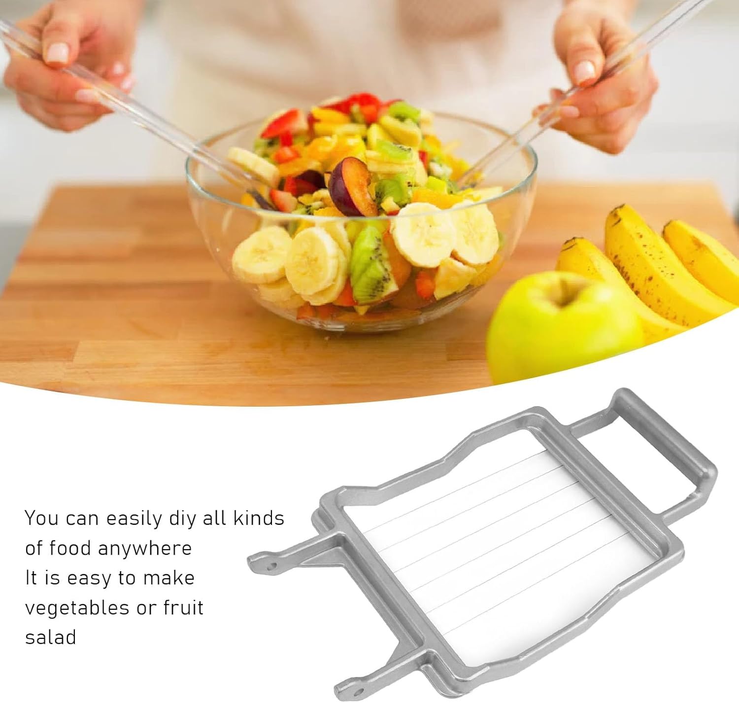 Cheese Cutter with Wire 1 cm or 2 cm Cheeser Butter Cutting Blade Replaceable Cheese Slicer Wire Aluminum Alloy Commercial Cheese Slicer Kitchen Cooking Baking Tool (20mm)