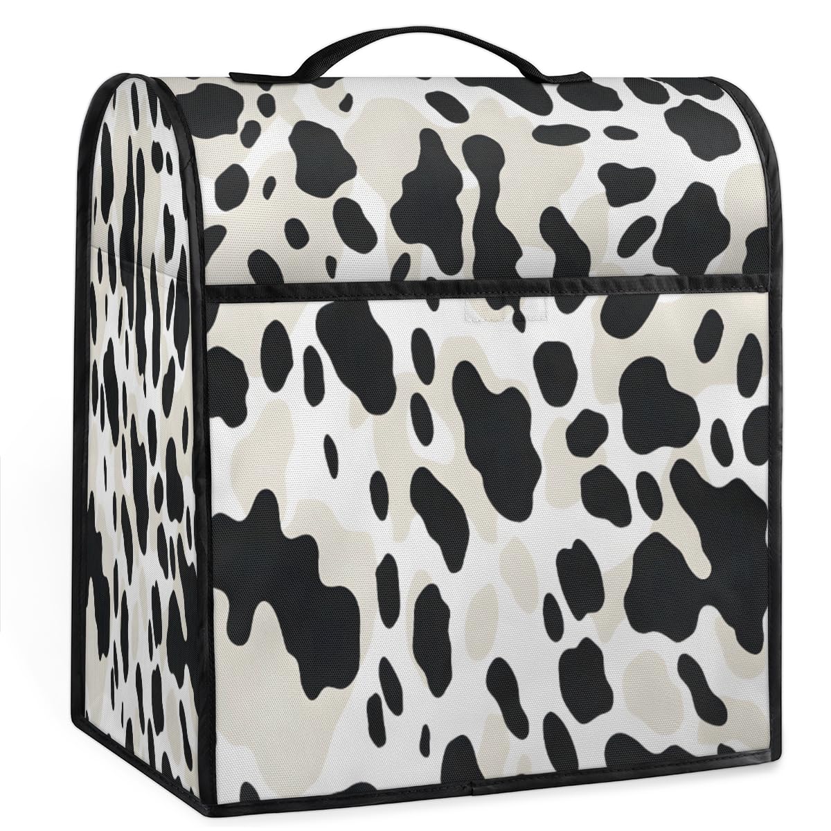 Coffee Maker Cover Cow Pattern Animal Kitchen Appliance Covers Small Appliance Covers Blender Cover Juicer Cover Dust Covers for Kitchen Appliances with Top Handle and Pockets,Washable,B842