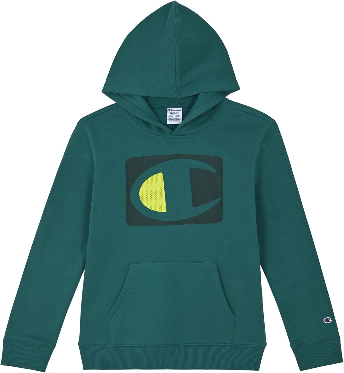 Sudadera con capucha y estampado gráfico Champion para niño con adornos elegantes