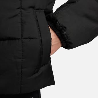 Nike Women's Therma-FIT Essential Classic Puffer Jacket, Large, Black