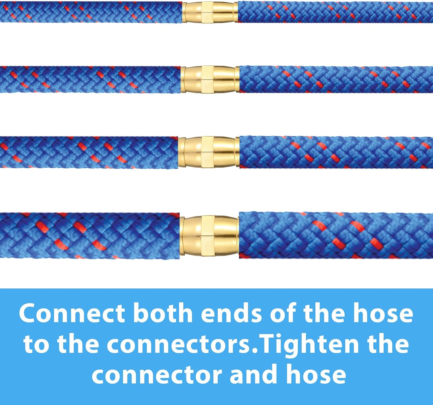 Barbed Hose Fittings 20Pcs Brass Hose Barb Fitting, 1/4" 5/16" 3/8" 1/2" (6 mm/8 mm/10 mm/12 mm) Hoses Connector, Barb Splicer Mender Hose-Fittings for Air/Water/Gas/Fuel Hoses