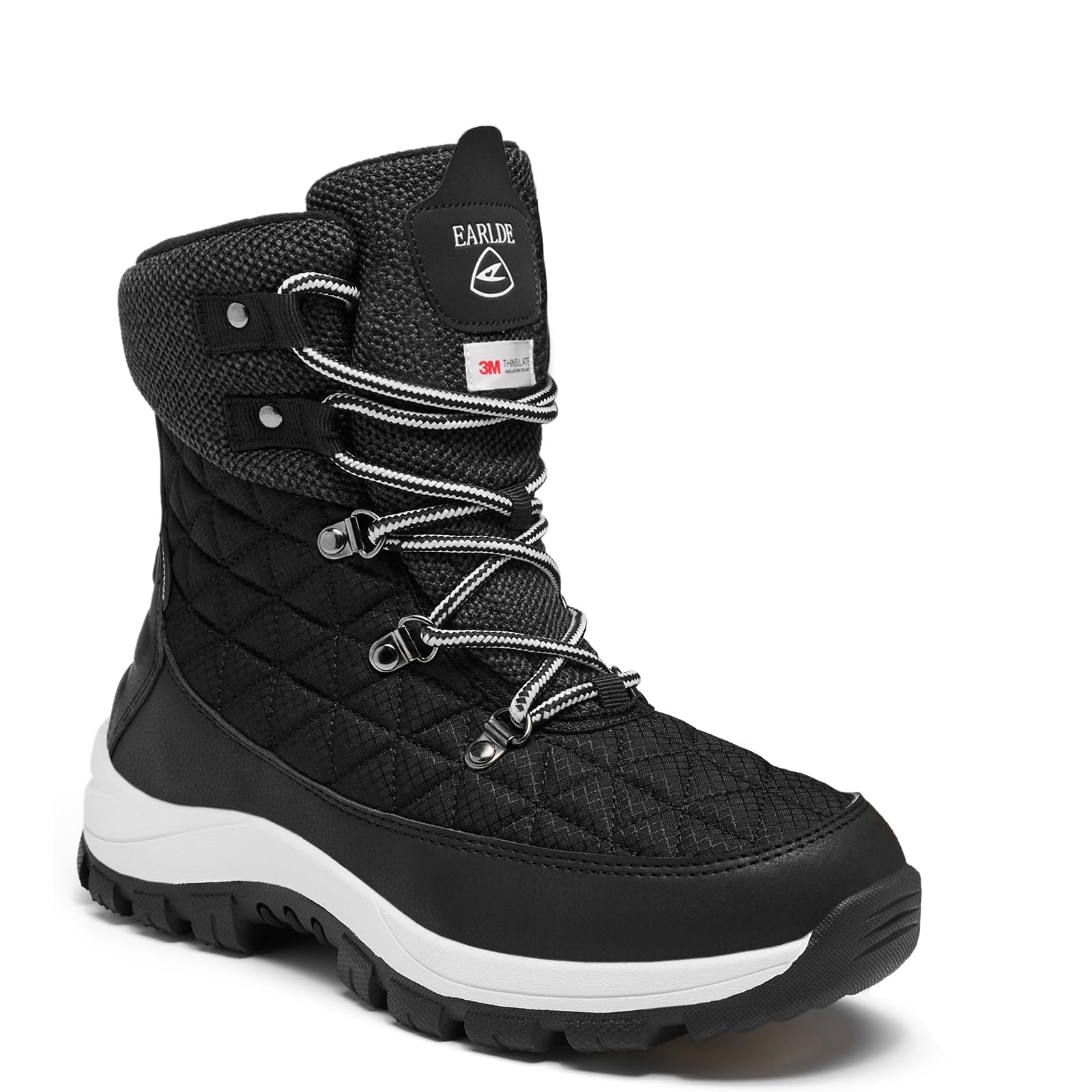 EARLDE Winterschuhe Damen Wasserdicht Schneestiefel Warm Gefüttert | Winterstiefel Rutschfest Outdoor Schuhe Winter Stiefel
