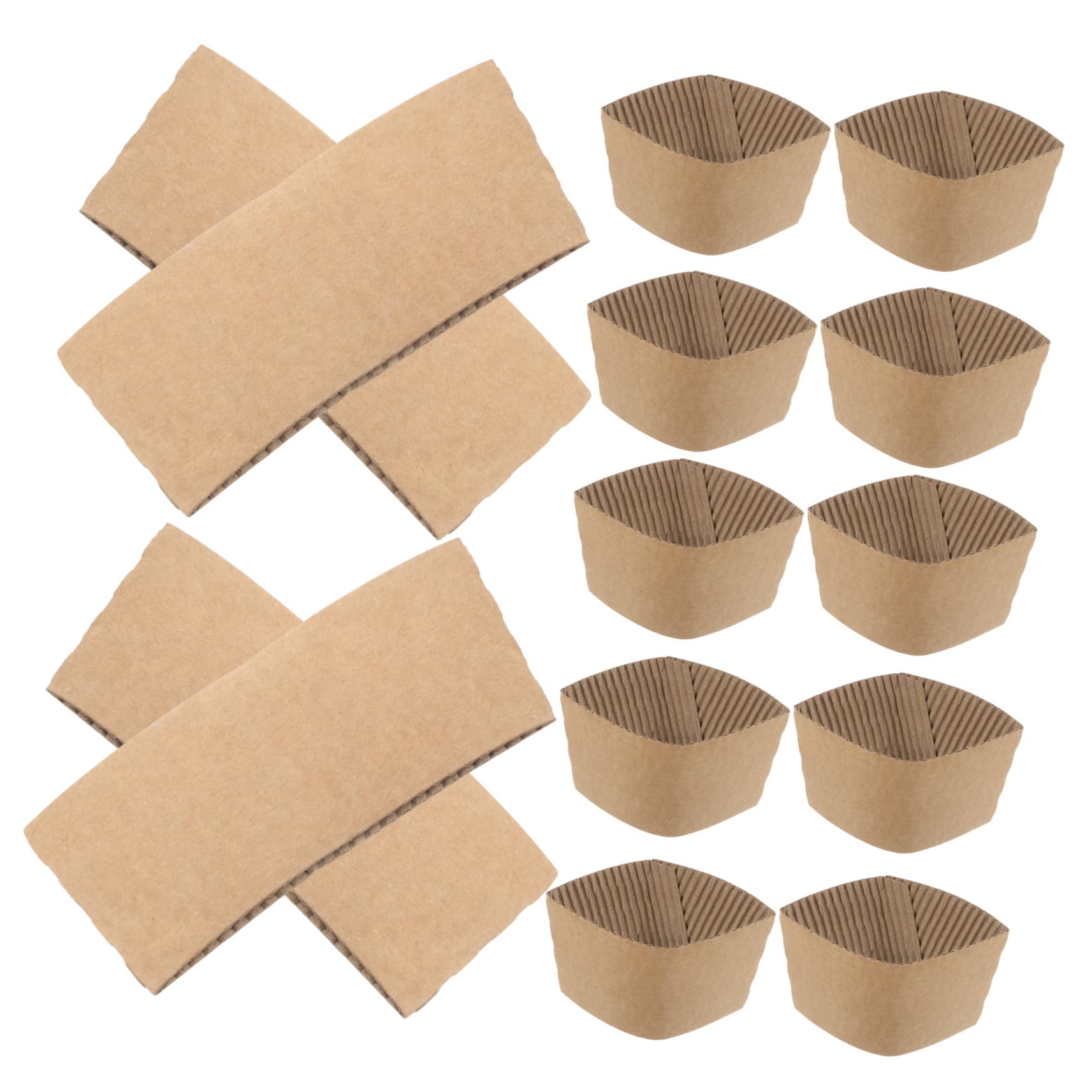 Manchons pour tasses à café isolants Alipis anti-brûlure en carton ondulé
