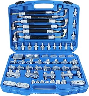 RQG 56PCS Automotive AC Leak Detector Kit, Car Air Conditioner Leak Detector, Air Conditioning Leak Test Tool Kit for AC Compressor Detection Repair Car Truck Construction Vehicles