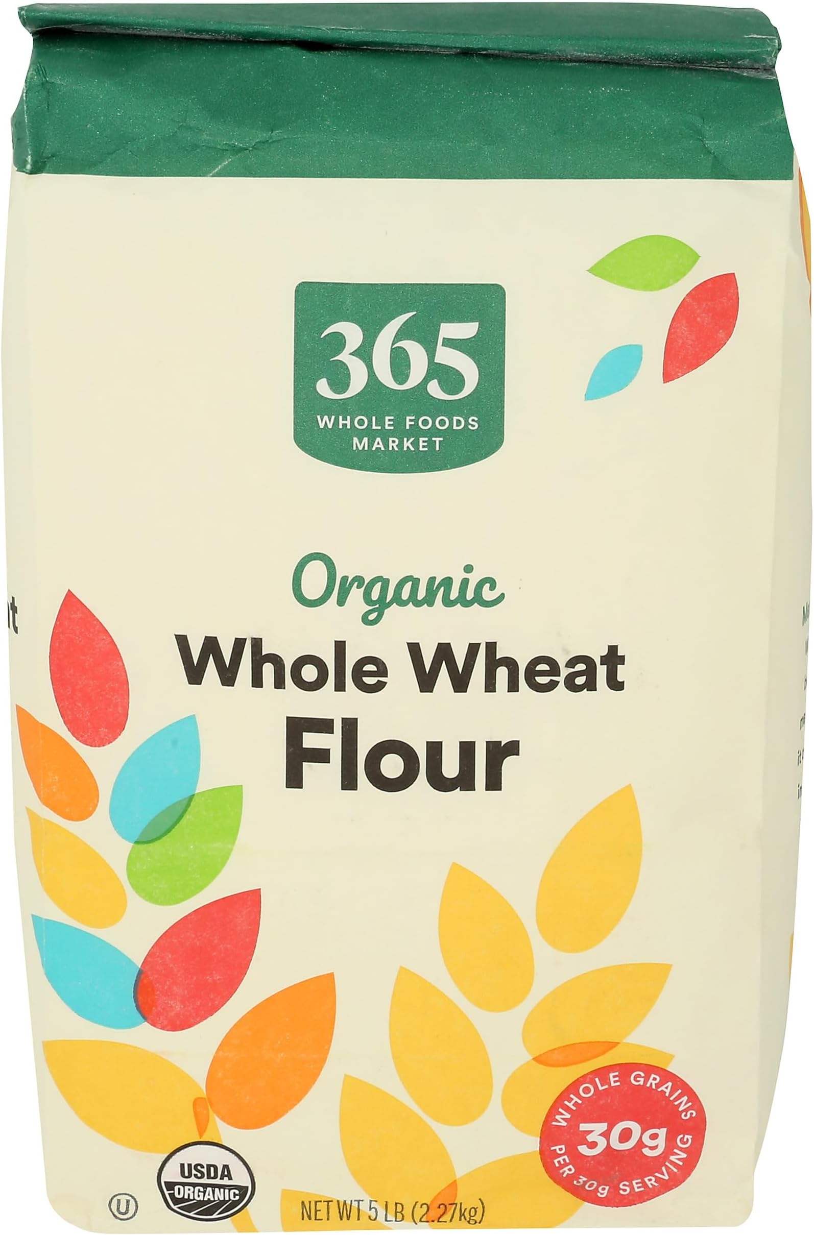 365 by Whole Foods Market, Organic 100% Whole Wheat Flour, 80 Ounce