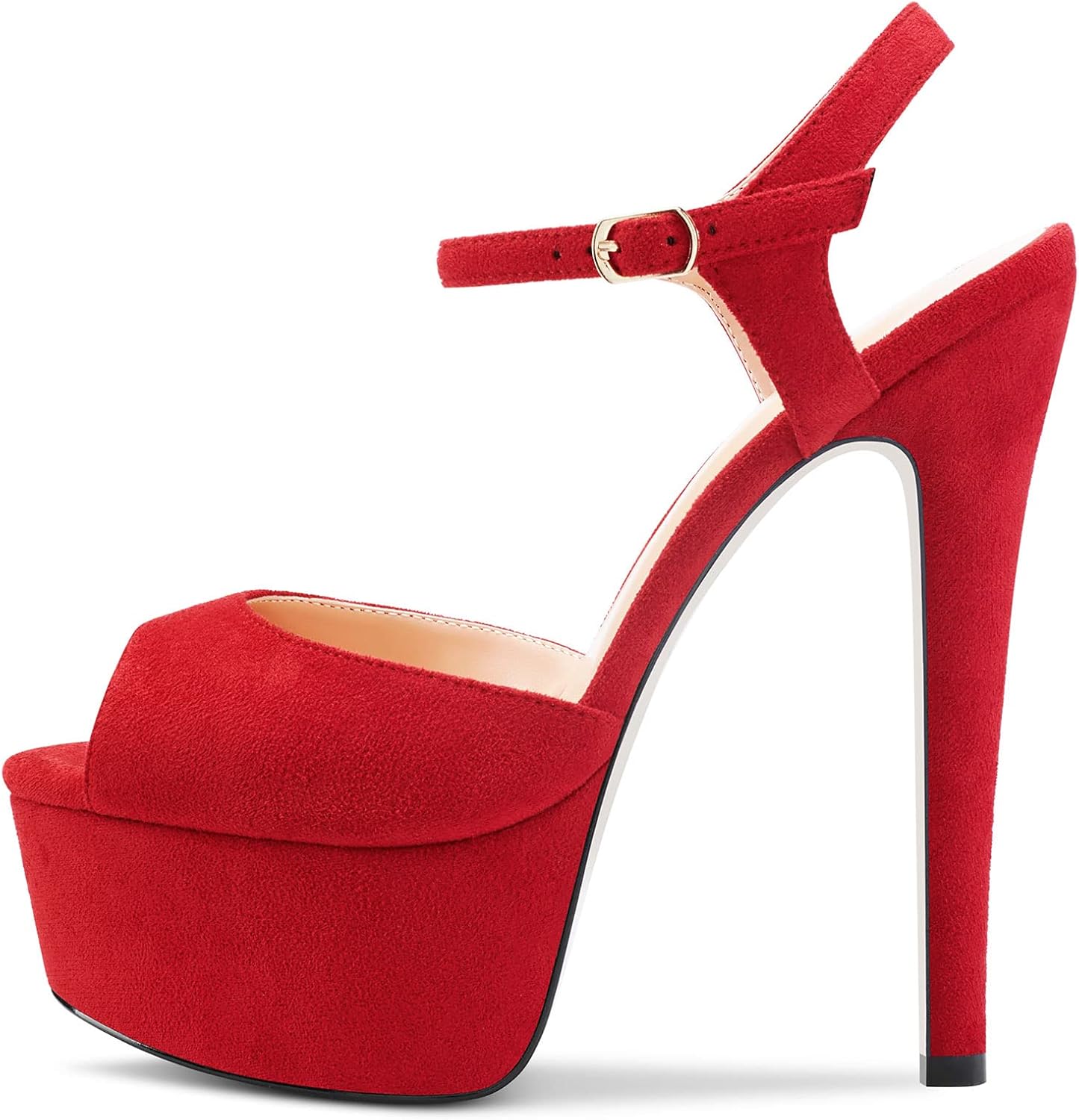 Sandales Noires Talon Carré Chunky, Bride Orteil Lacets Cheville