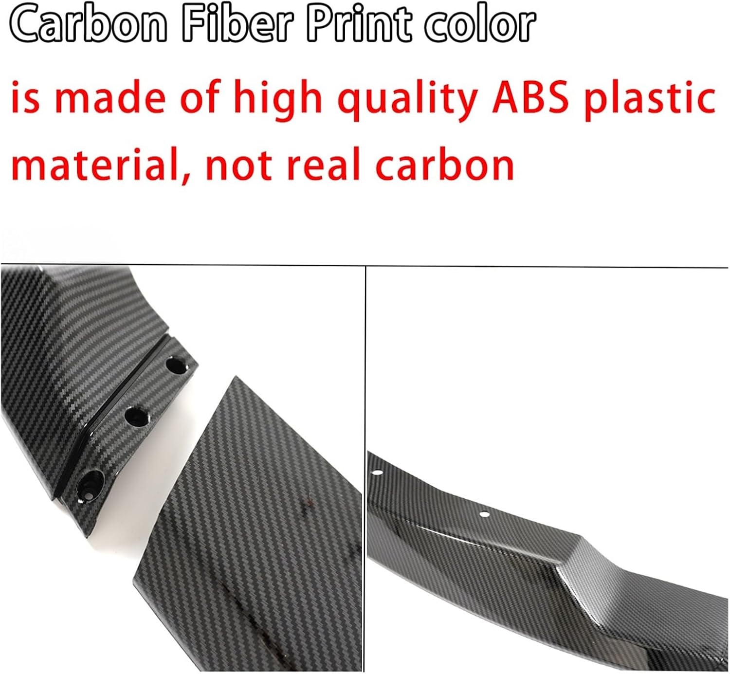 AG Style Front Bumper Lip Compatible For Toyota Supra A90 A91 2020-2024 Spoiler Splitter Glossy Black 3PCS Body Kit Cars Accessories(Glossy Black)