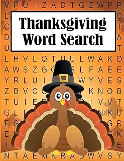 Thanksgiving Word Search: 35 Fun, Themed, Large-Print Puzzles for Kids and Adults: 35 Fun, Themes, Large Print Puzzles for...