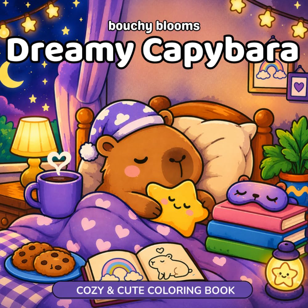 Dreamy Capybara: A Cozy Collection of Cute and Dreamy Capybara Moments for Kids Ages 4-8, Teens & Adults