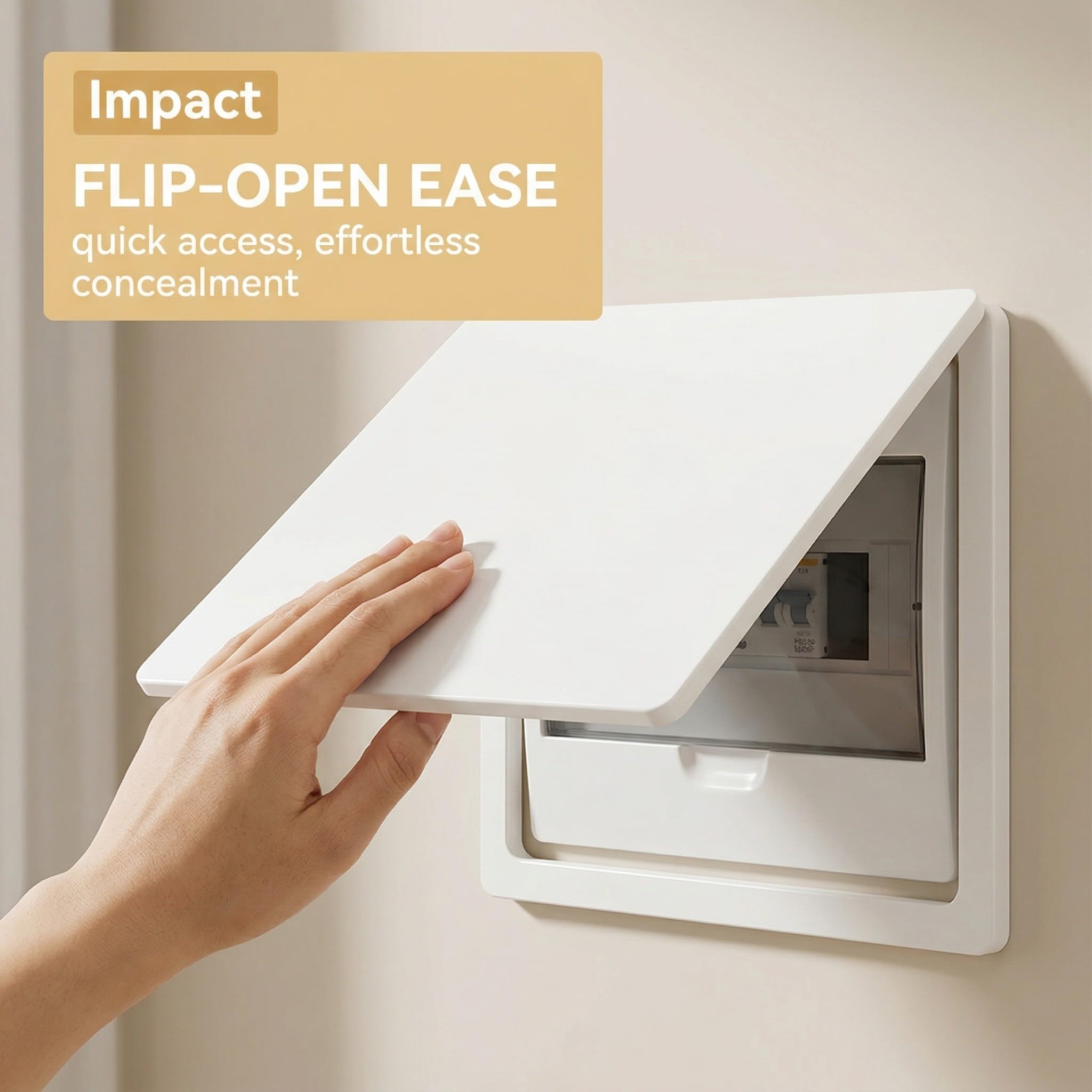 HAGNA 1 Pezzi Copertura Quadro Elettrico, Copricontatore Da Interno Arredo, Quadro Elettrico Copertura For Contatore Di Luce Scatola Distribuzione Contatore Flip Nascondi (A,25X20Cm)