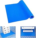 DECOHS 16"x36" Pool Ladder Mat-Large Swimming Pool Step Mat with Non-Slip Texture-Protective Ladder Pad for Above Ground Pools Liner and Stairs (Stripe)