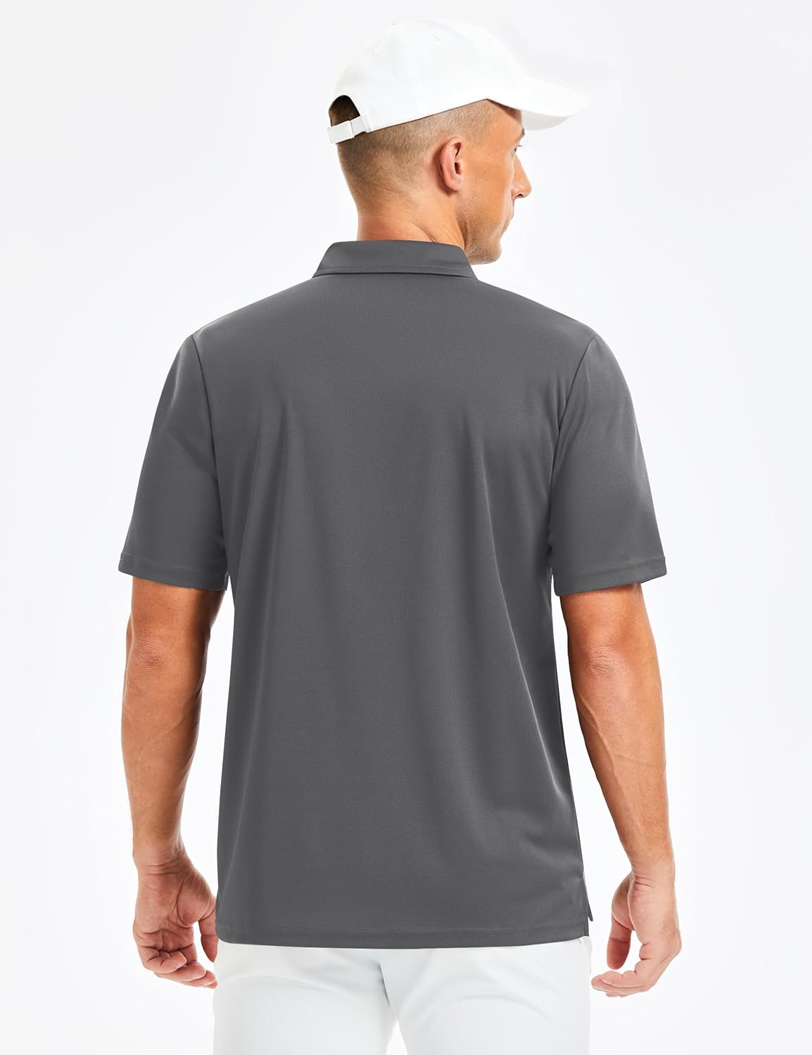 Cavva Men's Polo Shirts Golf Short Sleeve Dry Fit Moisture Wicking Performance Collared Polos Athletic Casual Work Shirt - Image 7