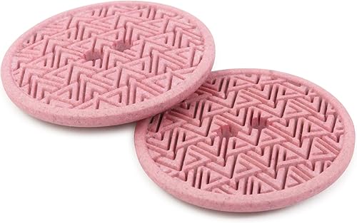 Miniatura 7 de Dritz Geométrico redondo, 0.787 in, rosa claro, 9 botones de cáñamo reciclado, 0.787 in, 9 unidades