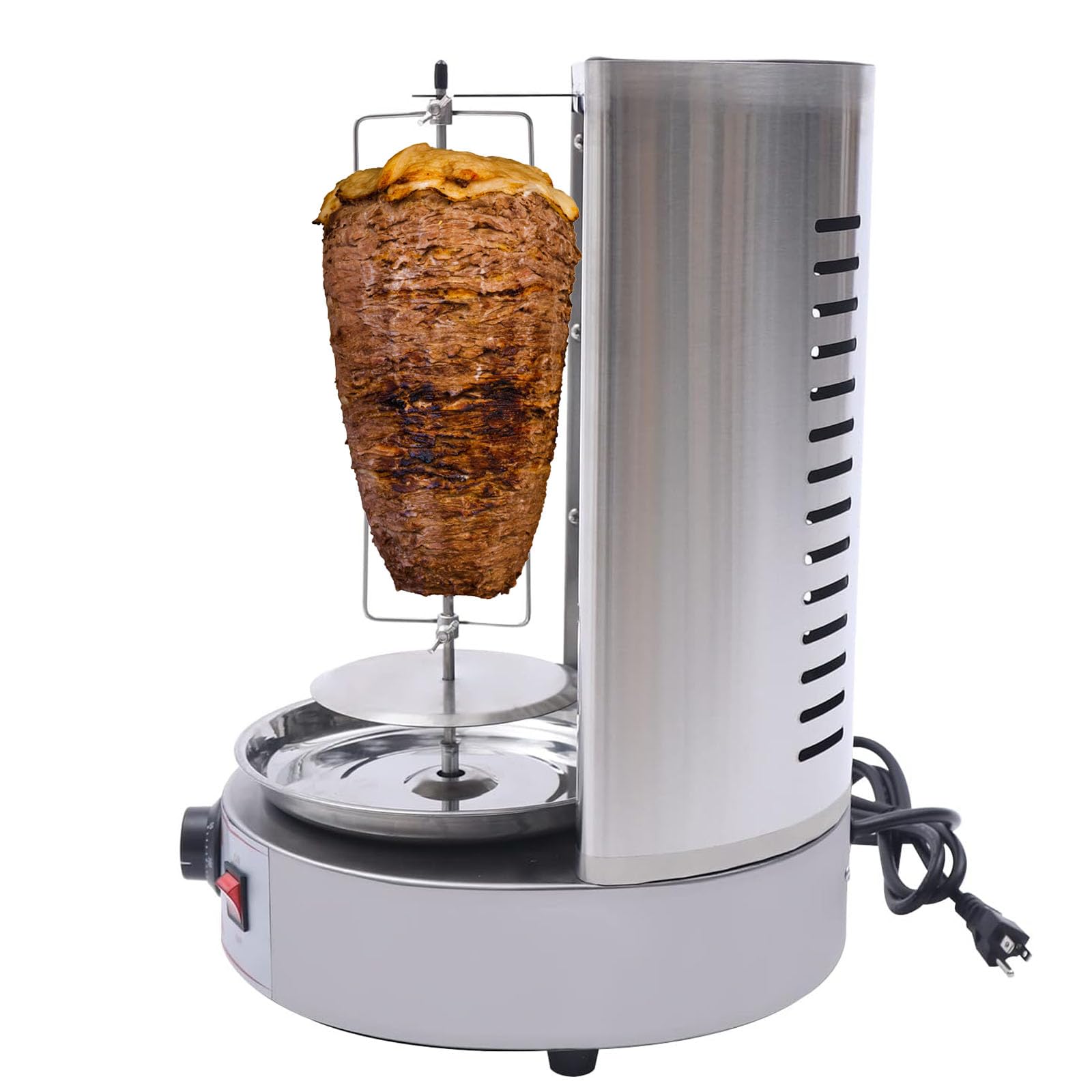 Gril à Kebab Vertical Électrique 3000W ROTYIX - Machine à Doner Gyros Professionnelle En Inox - 7