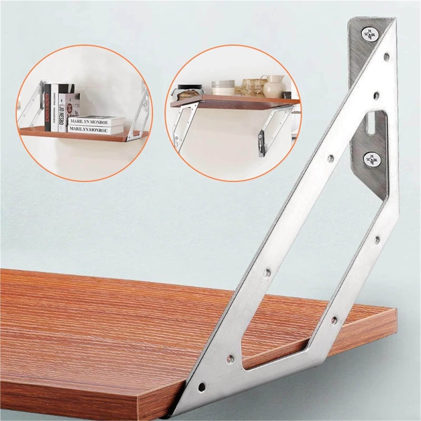 Winkelverbinder Hochleistungs-Multifunktions-Edelstahl-Hardware-Zubehör for große Möbelplankenverbinder(3pcs)