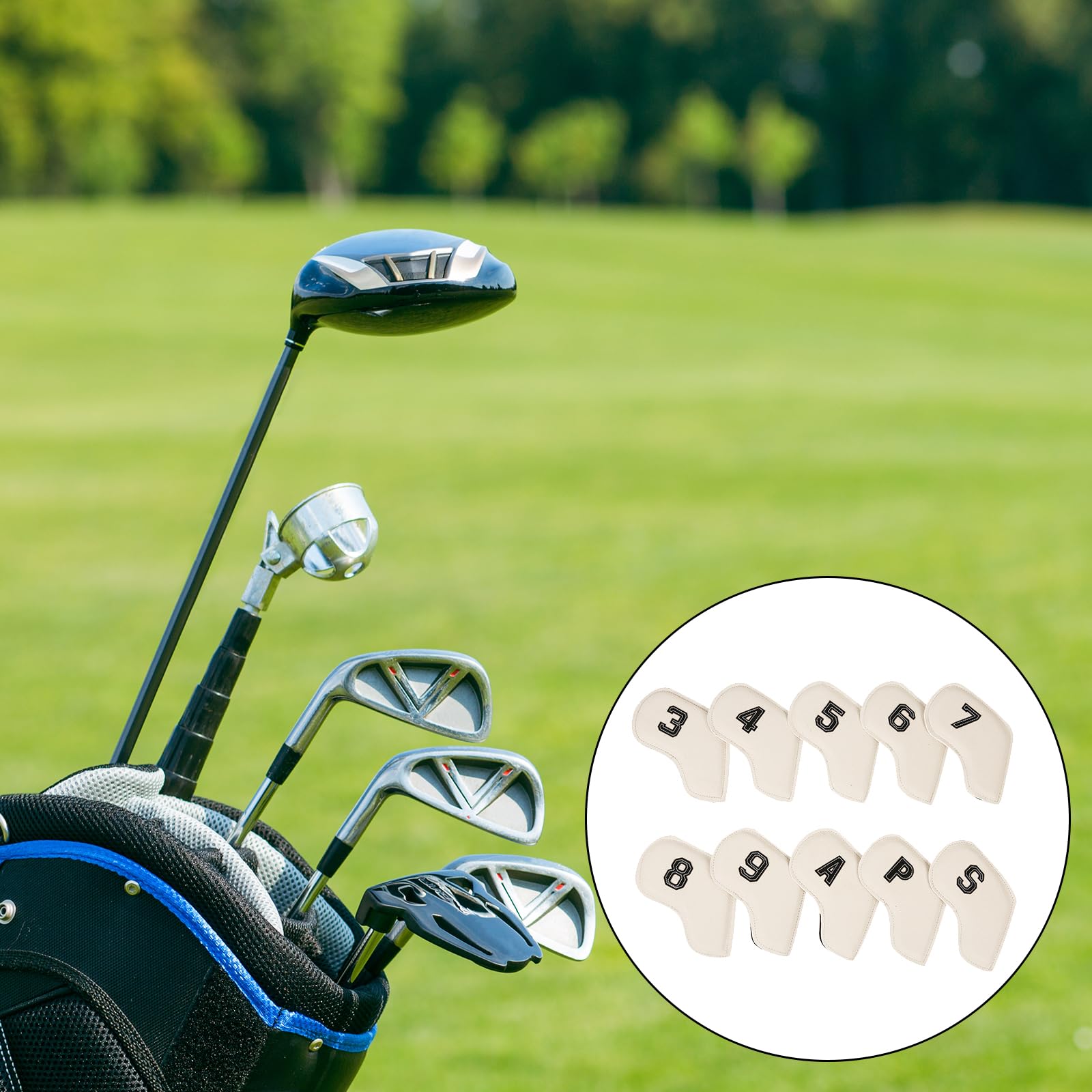 10 fundas protectoras para palos de golf de poliuretano