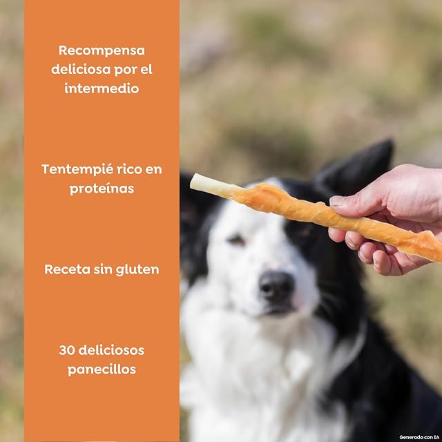 Foto 2 de 5 de TRIXIE Denta Fun rollitos de Pollo para Perros - 30 uds, 12 cm, 240 g