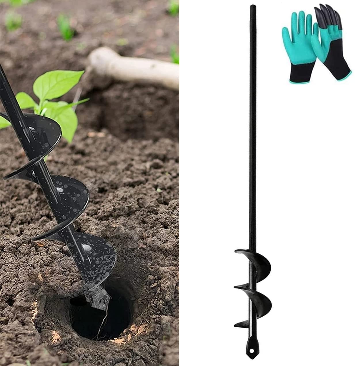 Garden Auger Drill Bit, Plant Transplant Rapid Planter