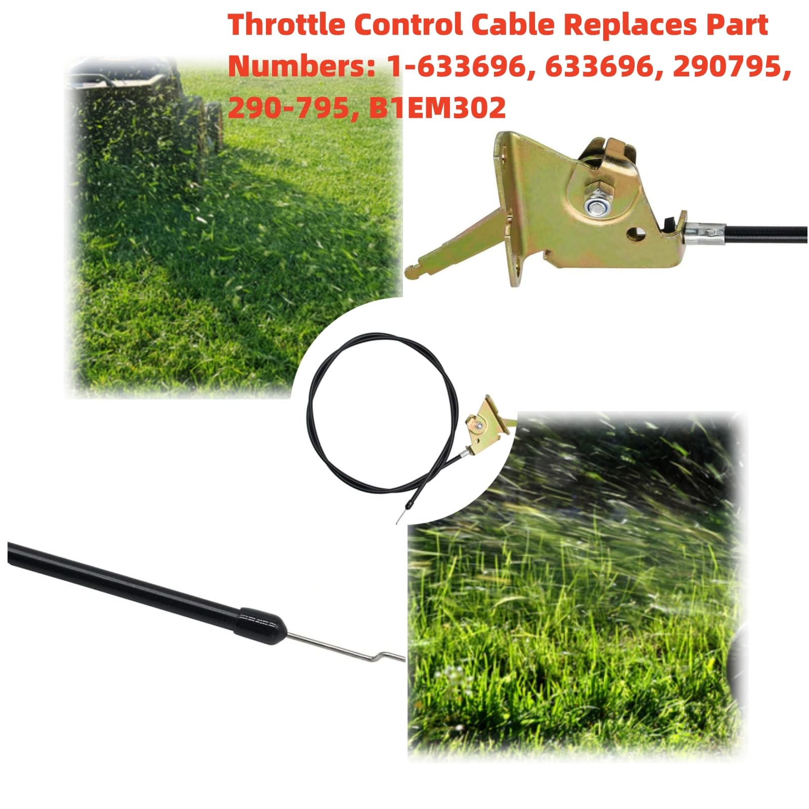 Zero Turn Mower Throttle Cable - Replacement Part -2