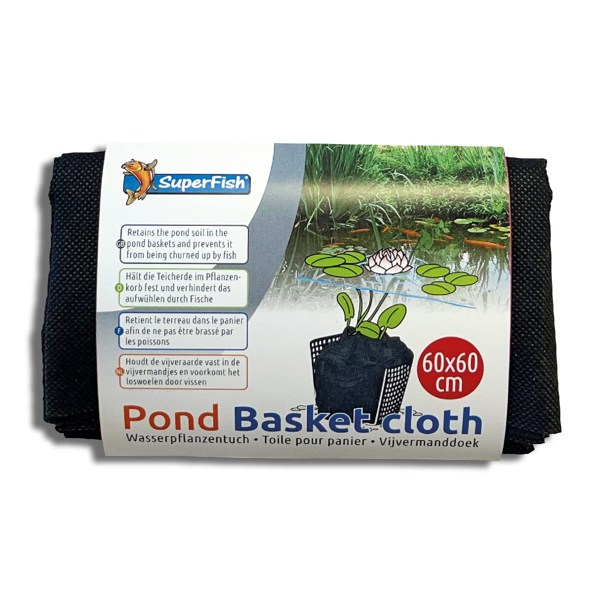 Superfish Panier de bassin en tissu 60 x 60 cm
