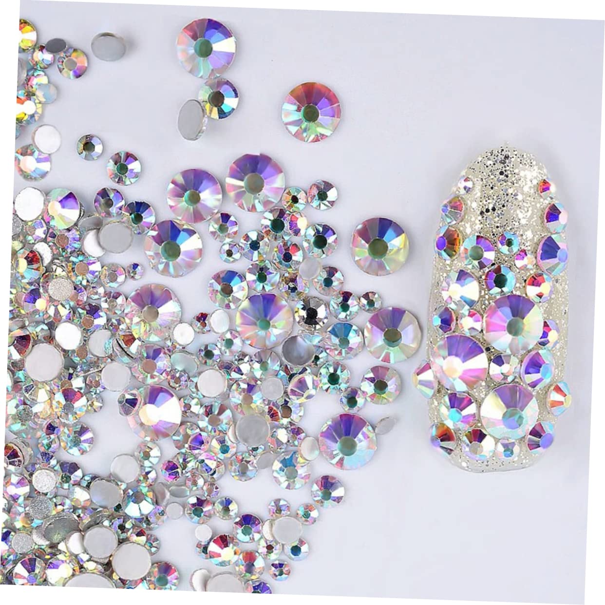 4320 pz Decorazioni in Vetro Decorazione per Nail Art Strass Decorazione per Unghie Strass per Unghie Decorazioni per Unghie per Nail Art Accessori per Unghie Strass per