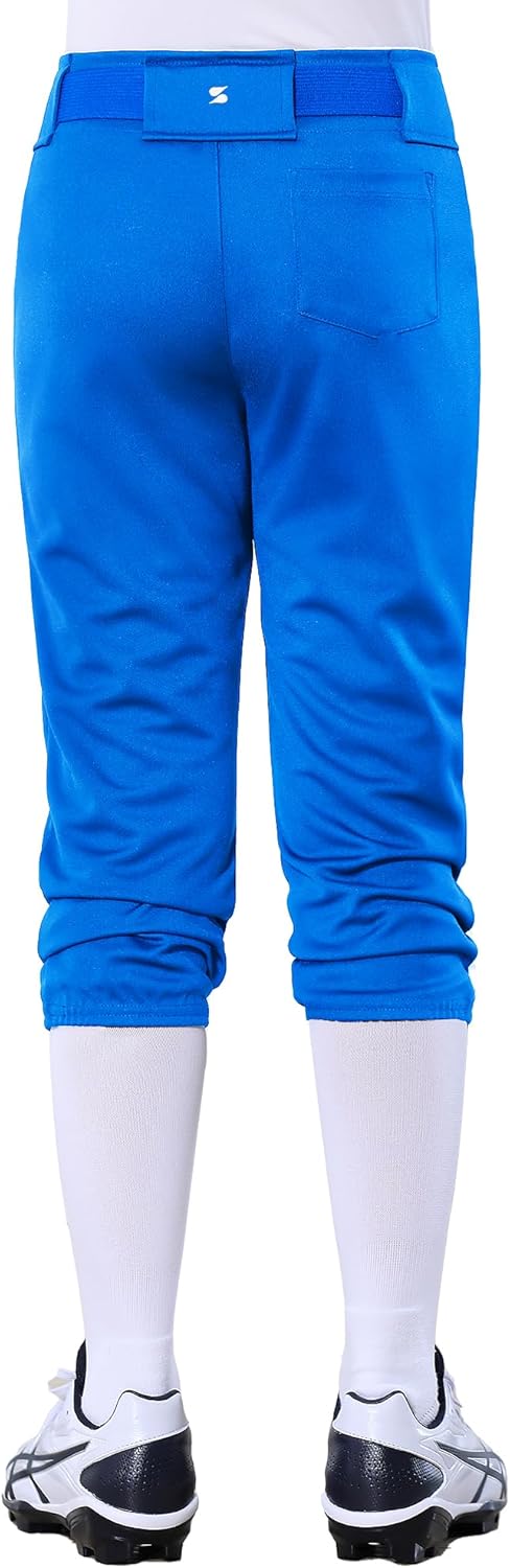 Stelle Girls' Softball Pants Youth Kids Baseball Pants Fastpitch Pants with Pockets Boys Tee Ball