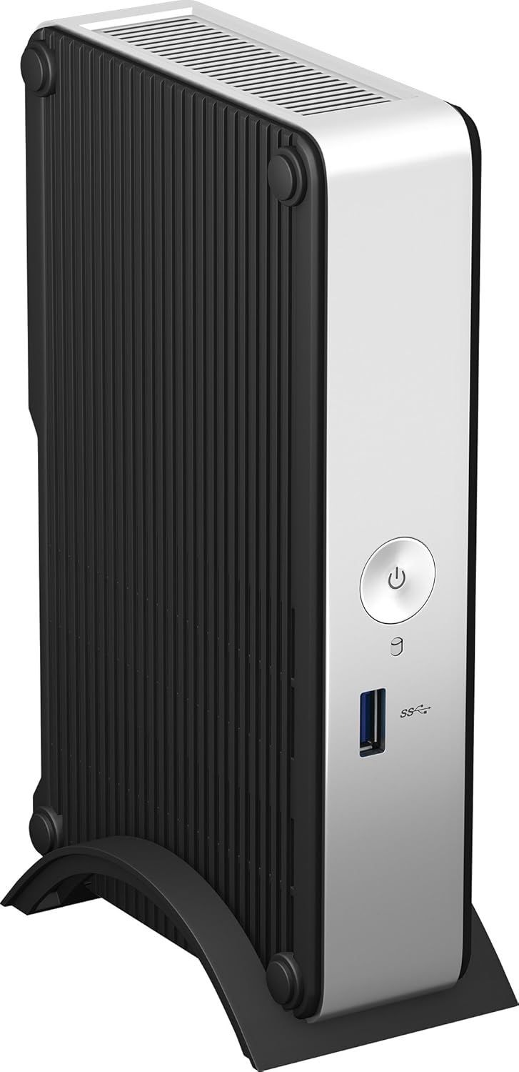 Intel NUC DE3815TYKHE unit next to its motherboard, showing internal layout