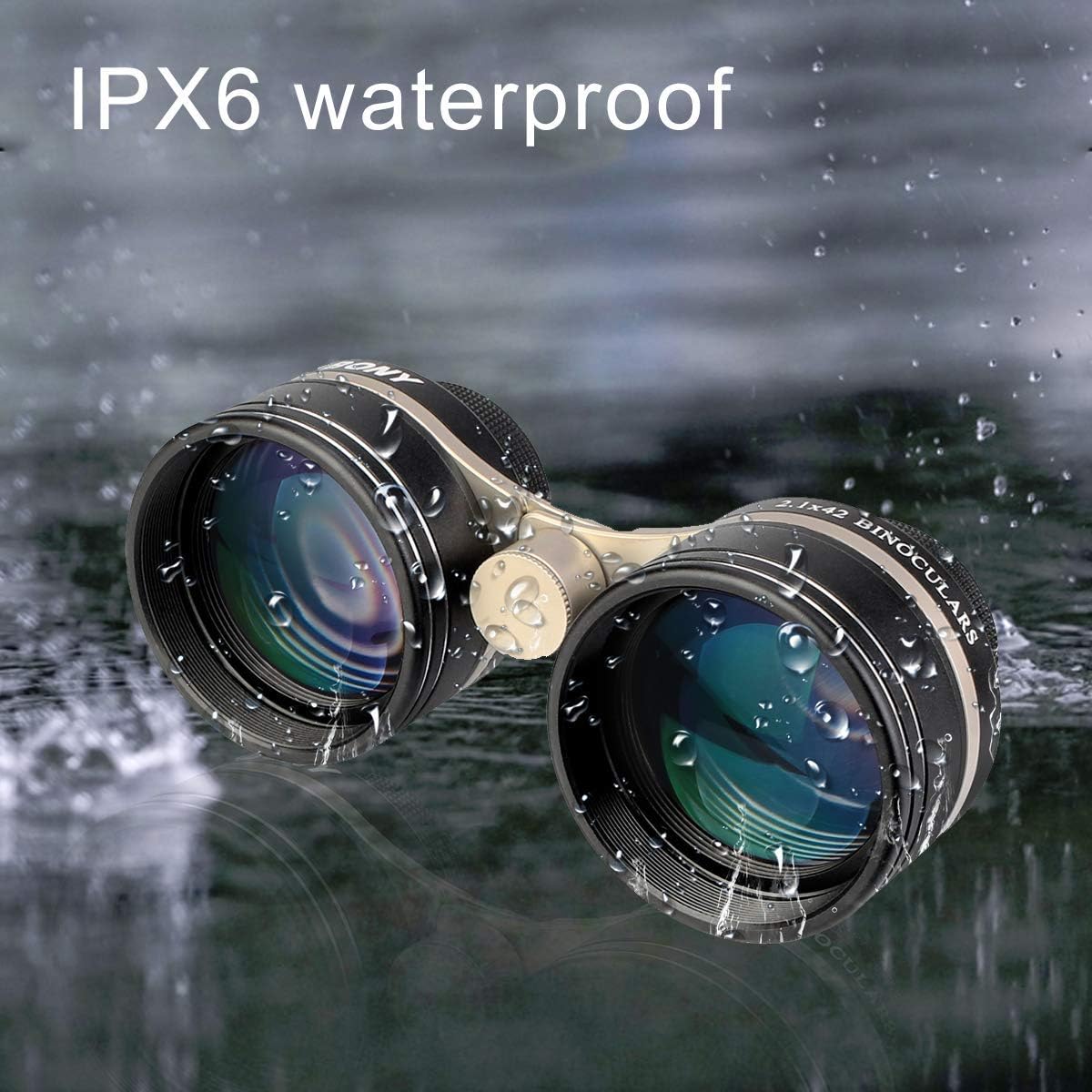 SVBONY SV407 Wide Binocular 2.1x42mm Bundle with Tripod Adapter for Moon Observing