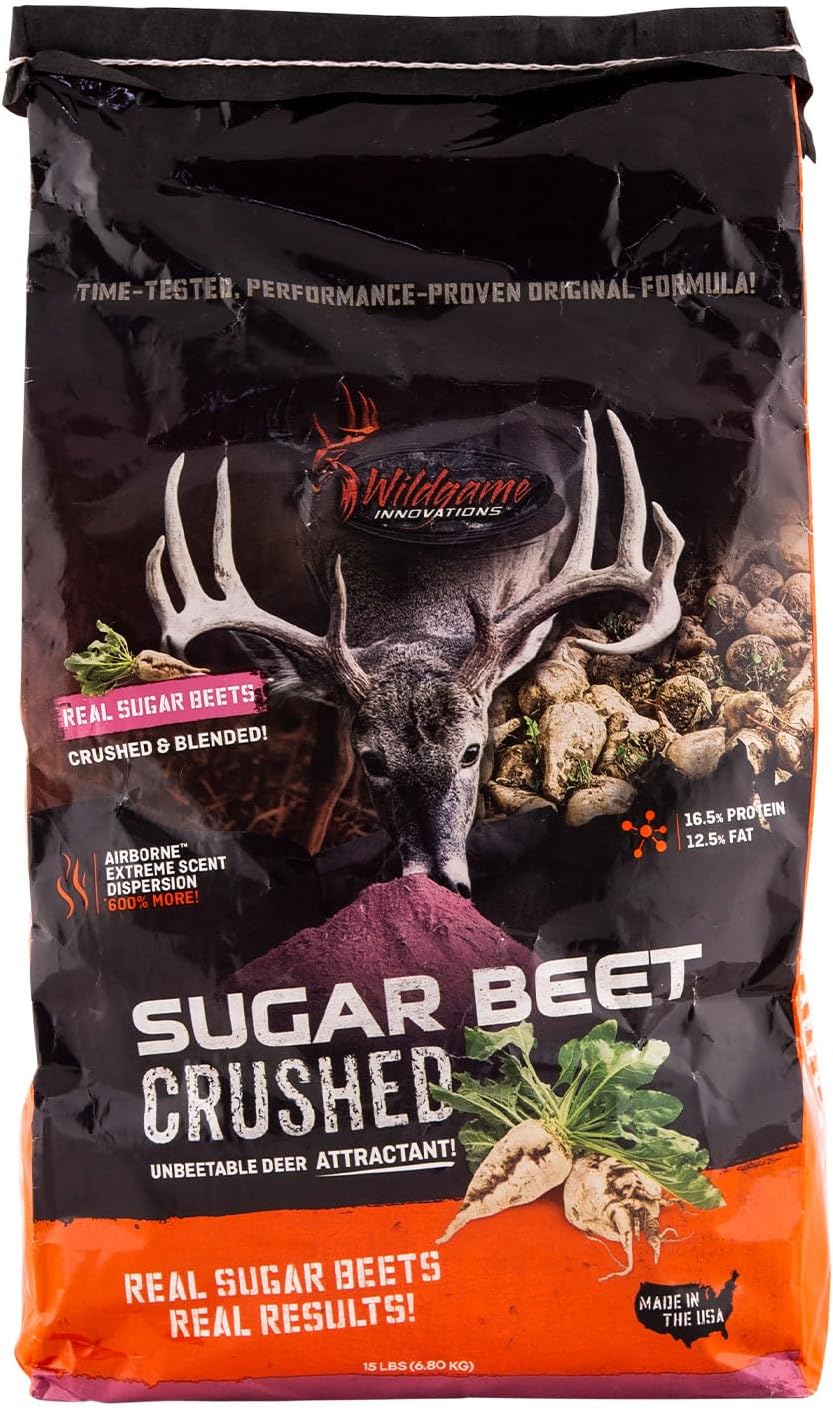 WILDGAME Innovations Sugar Beet Crushed Deer Attractant | Effective Ultra-Concentrated Nutrient-Filled Deer Feed with Real Sugar Beets
