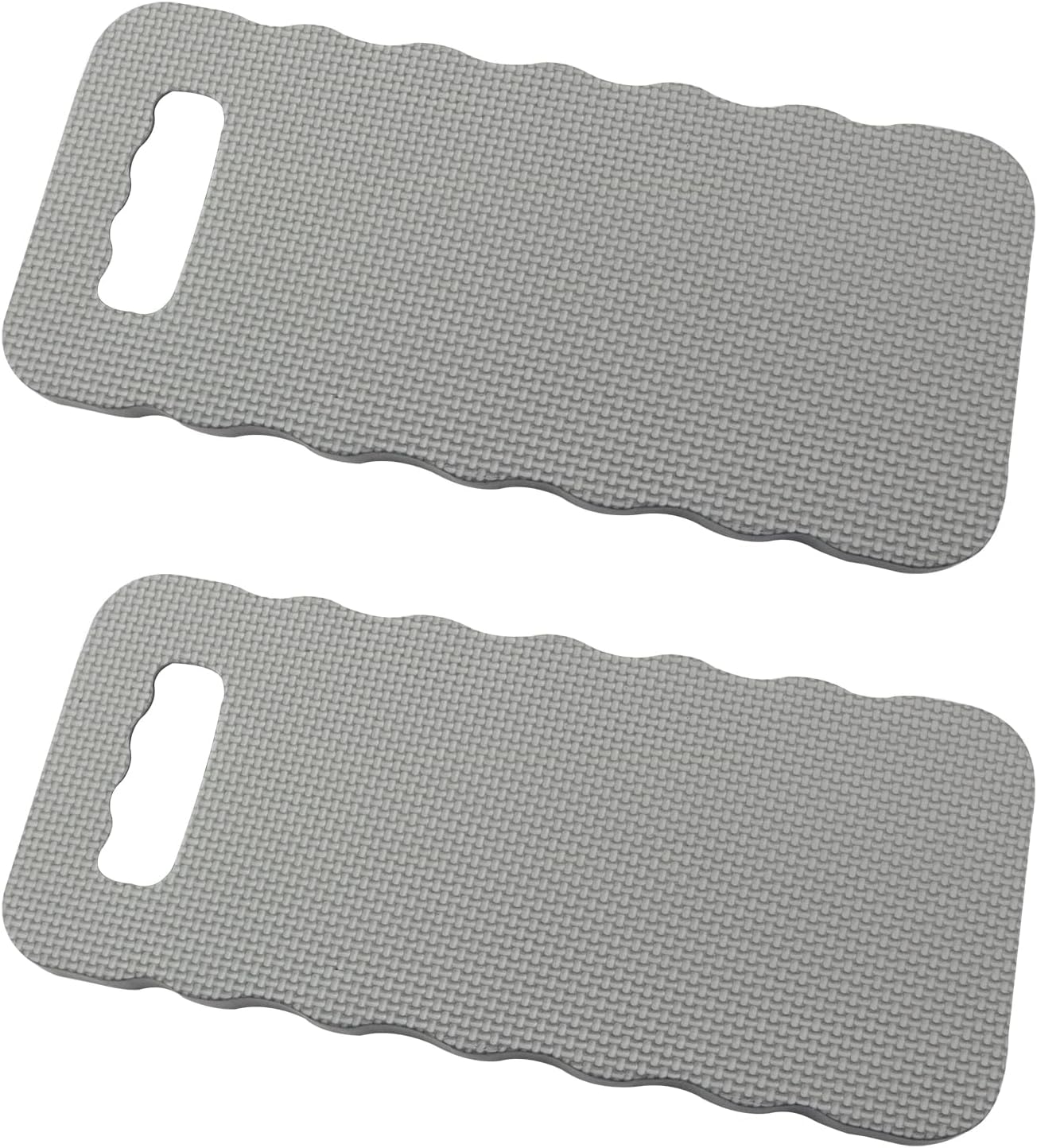 2PCS Multi Purpose Garden Kneeling Mat Grey 15x7x 4/5 inch Foam Knee Pads Waterproof Non-Slip Mat for Yoga Prayer Exercise