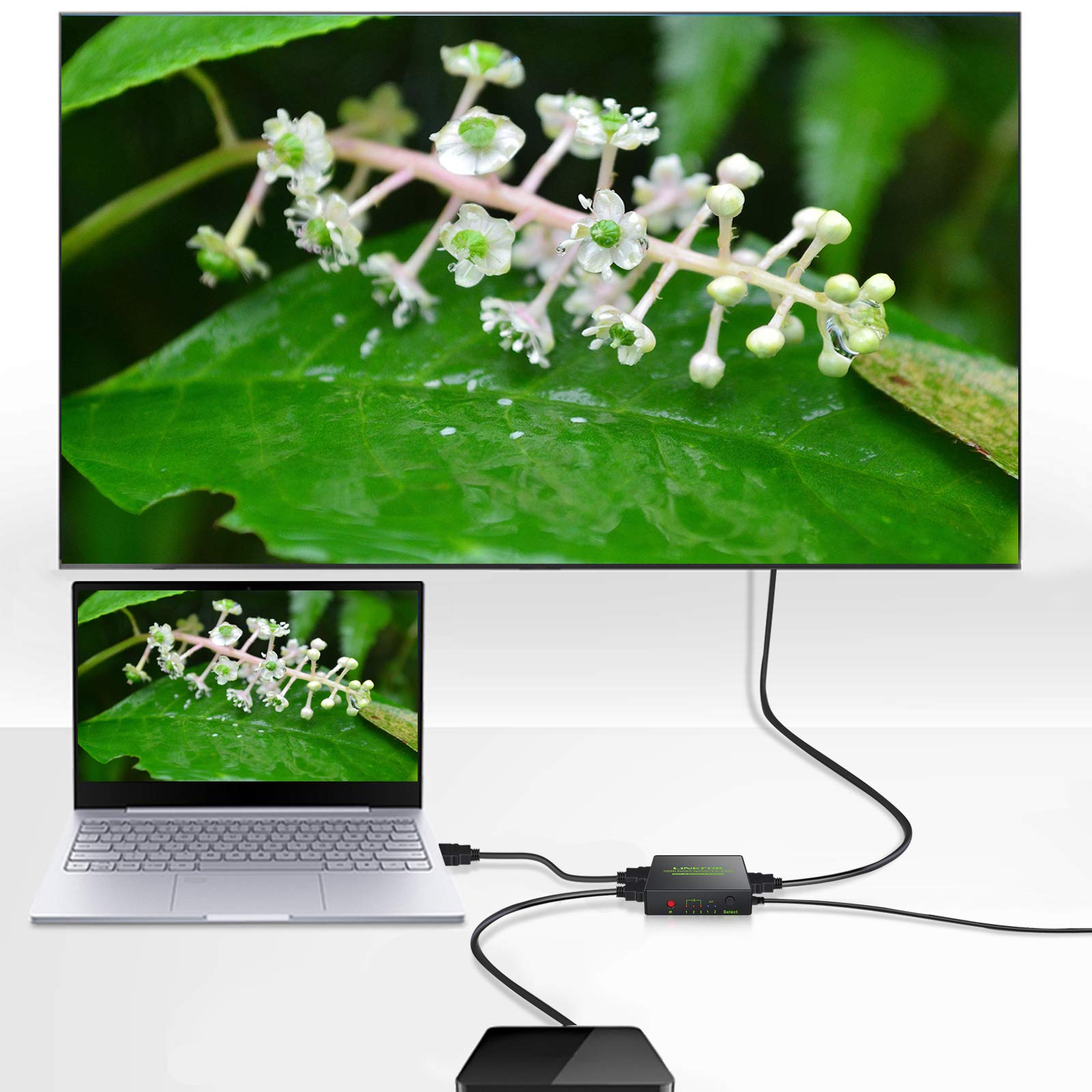 Amazon.co.jp: LiNKFOR HDMI切替器 3入力2出力 HDMI分配器 4K 3D