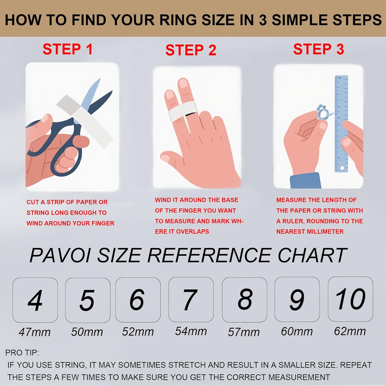 Stackable Rings for Women, Gold and Silver 3 Plated Layer Stacking Interlocking Non Tarnish Rings Fashionable and Personalized Jewelry for Women - Image 5