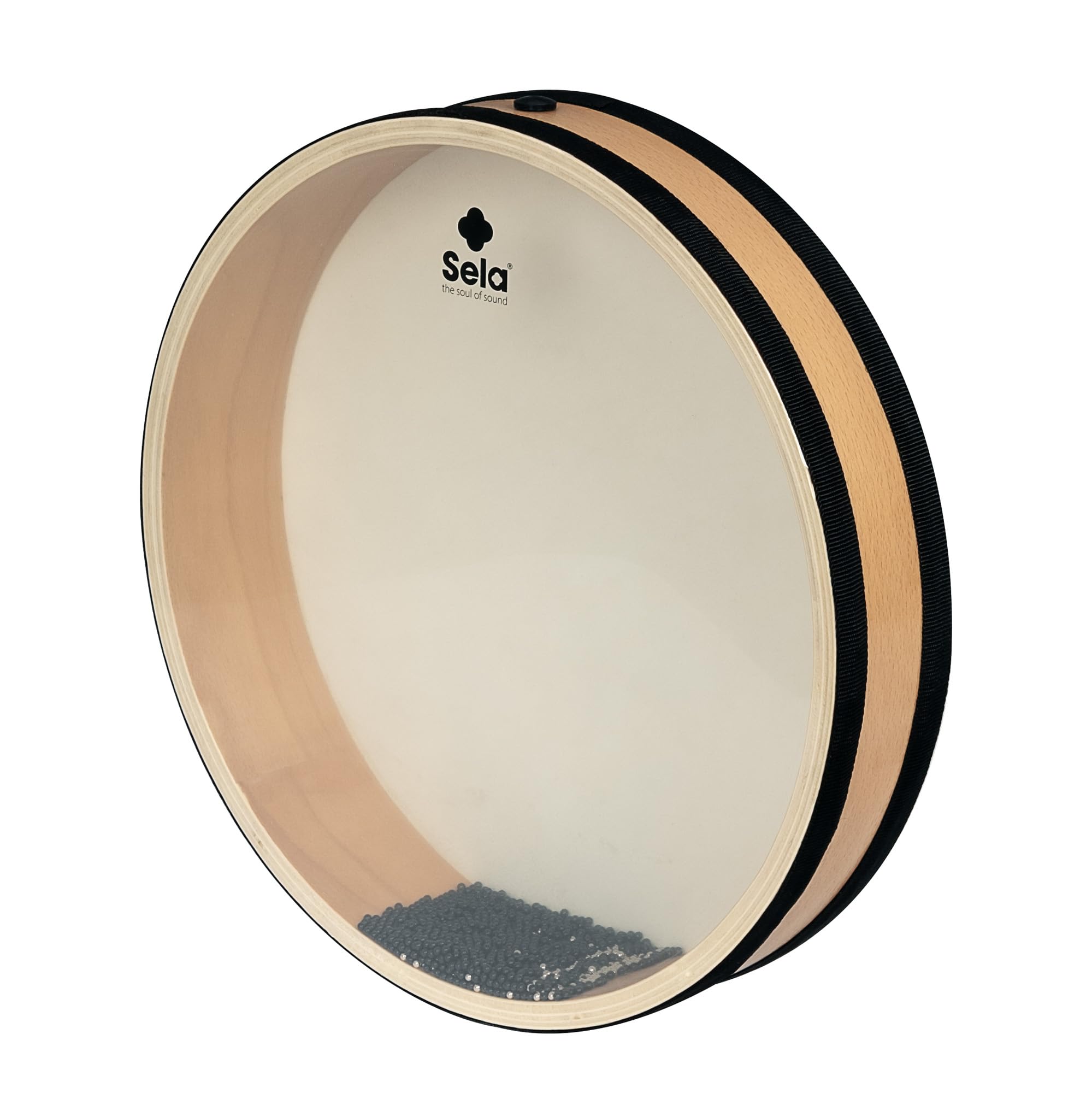 Ocean Drum 50 cm (20"), cornice in legno con pelle naturale