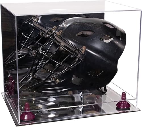 Miniatura 113 de vitrina de acrílico tamaño real casco fútbol americano.