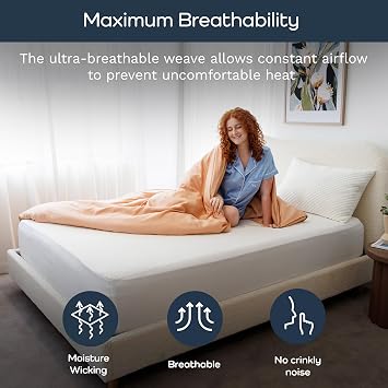 Olive + Crate 100% Viscose Bamboo Mattress Protector - Eco-Conscious Cooling Mattress Cover - Waterproof Hypoallergenic Protection - Breathable California King Shield Against Dust & Spills