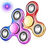 Gigilli Fidget Spinner 2 Pack, Anxiety Fidget Spinners for Kids 8-12, Sensory Fidget Toys Stress Relief, Autism Toys 5-7 Party Favors Birthday Gifts Classroom Prizes for Kids Teens Adults