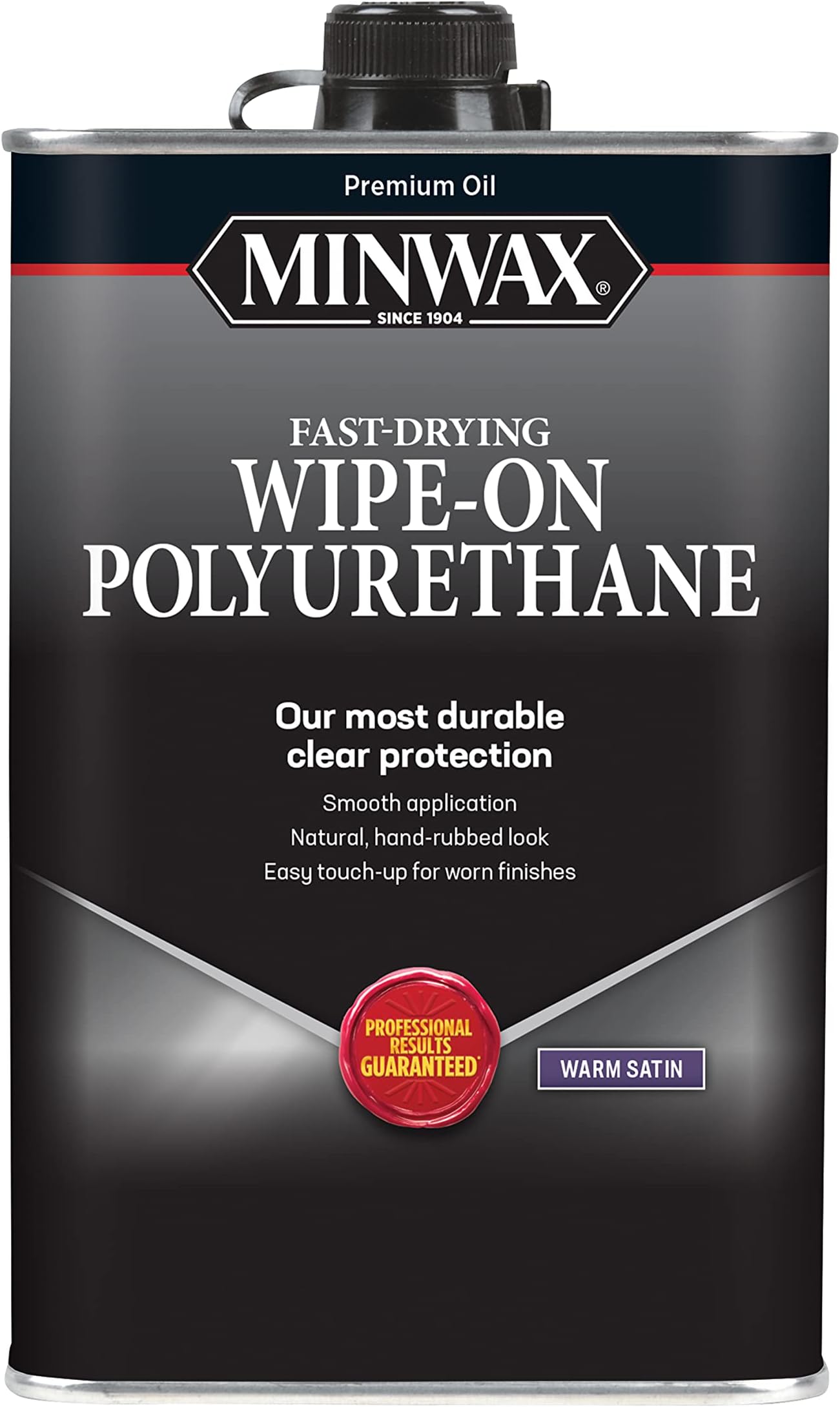 Minwax Oil-Based Wipe-On Polyurethane, 1 Pint, Satin