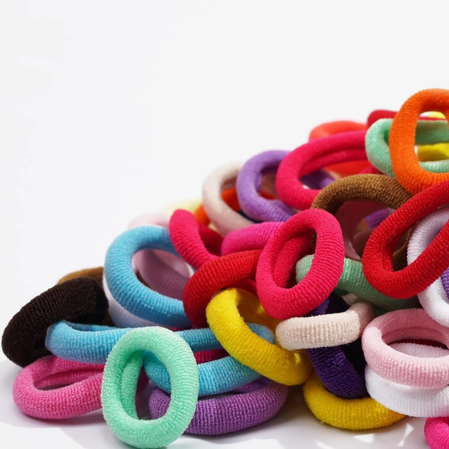 Cotton Baby Hair Ties for Toddler Girls and Kids 150PCS Infant Seamless Hair Accessories Elastic Ponytail Holders 1