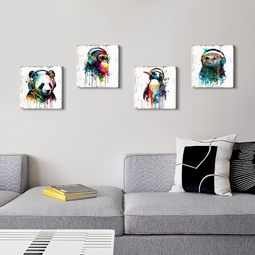 Miniatura 74 de Arte de pared de naturaleza con plantas verdes, decoración de pared de hojas botánicas tropicales, impresiones en lienzo para dormitorio, Hoja